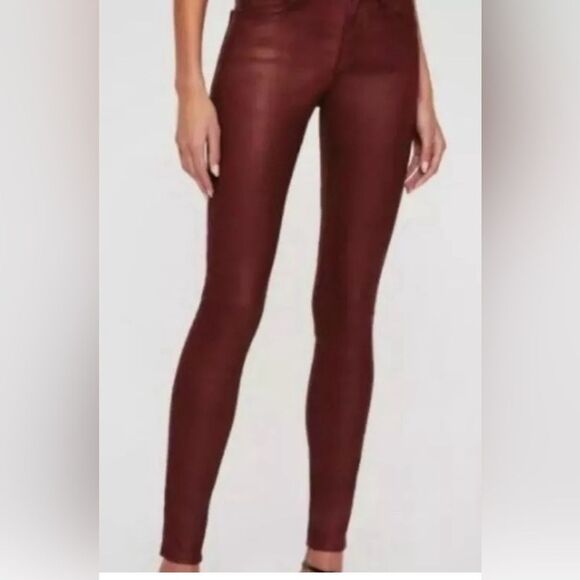 Adriano Goldschmied AG Jeans The Farrah Skinny high rise red size 24R - Picture 1 of 15